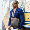 Balvaro Leather Messenger Bag