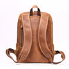 Balvaro Minimalist Leather Laptop Backpack