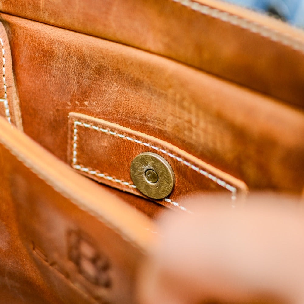 Vintage Leather Laptop Briefcase