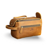 Balvaro Unisex Vintage Leather Toiletry Bag