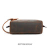 Balvaro Vintage Leather Travel Toiletry Bag